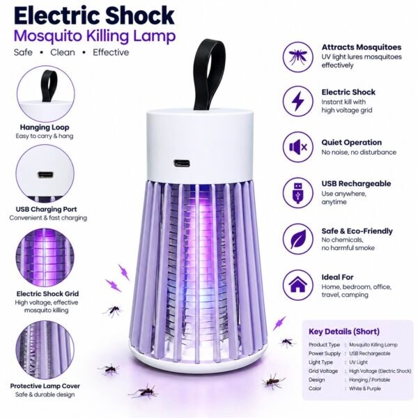 Electric Shock Mosquito Killing Lamp