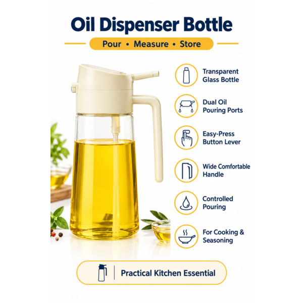 2-in-1 Oil Spray & Pour Bottle